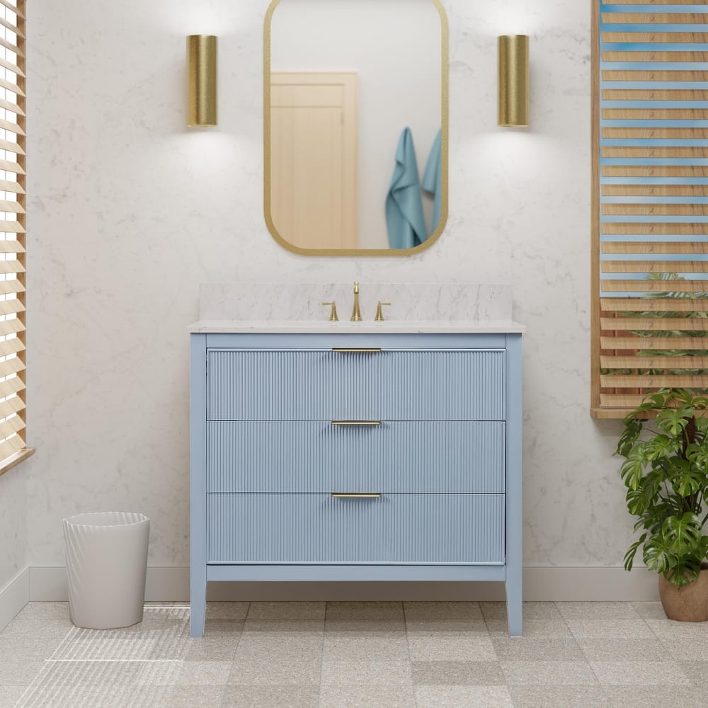 Evelyn 36-inch Vanity with Engineered Marble Top