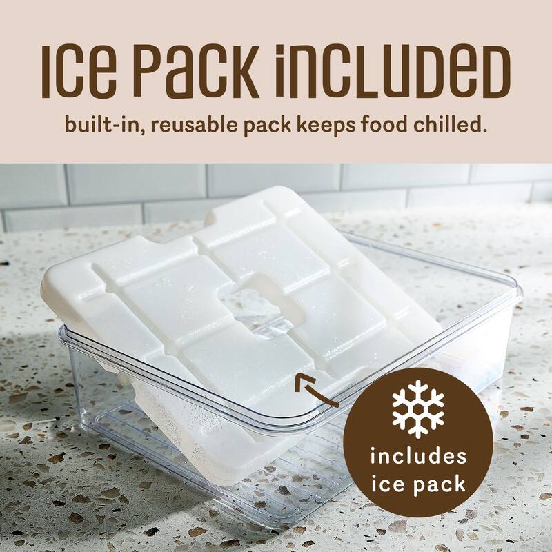 COOK WITH COLOR Snackle Box for Kids Lunch Box and Snack Container