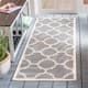 SAFAVIEH Courtyard Maryanne Indoor/ Outdoor Waterproof Patio Backyard Rug - 2'3" x 14' Runner - Grey/Beige