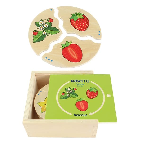 slide 2 of 6, Beleduc Nawito Fruits Puzzle - Multi Multi - Kids