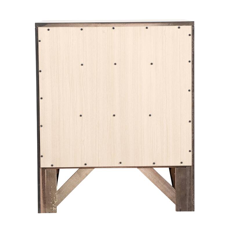 3-Drawer Black Nightstand with Dovetail Front and Back, 28 Inch Classic Wooden Bedroom Bedside Storage