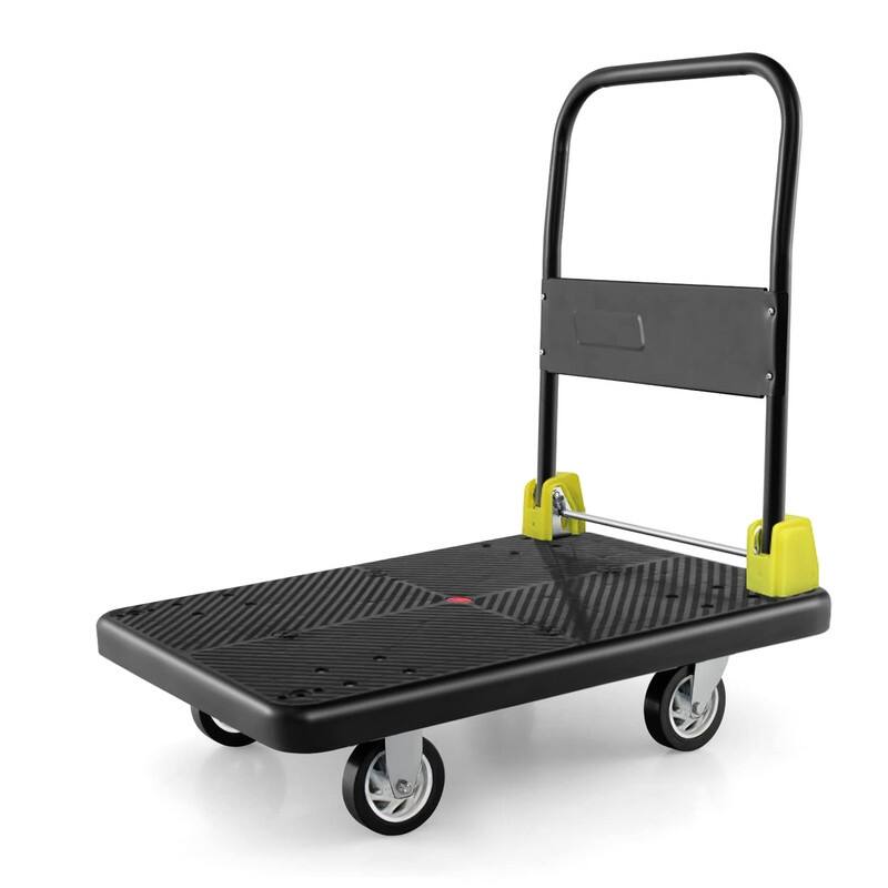 330 lbs. Capacity HeavyDuty Steel Foldable Platform Push Hand Truck