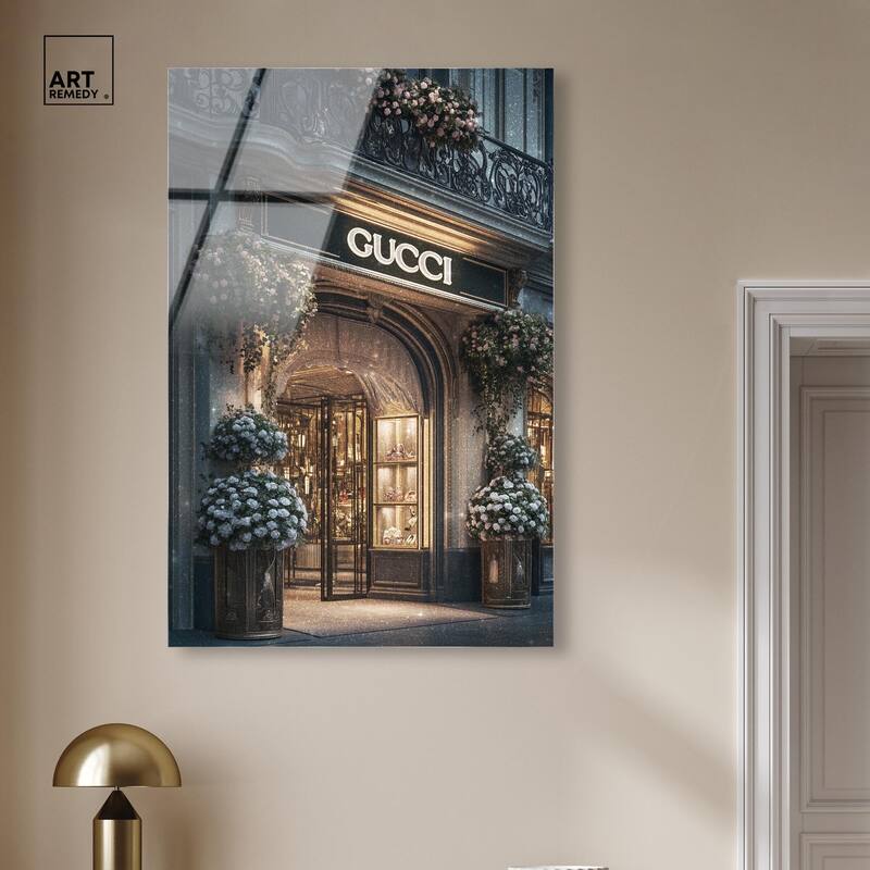 Illuminated Luxury Store Acrylic by Art Remedy, Ready to Hang