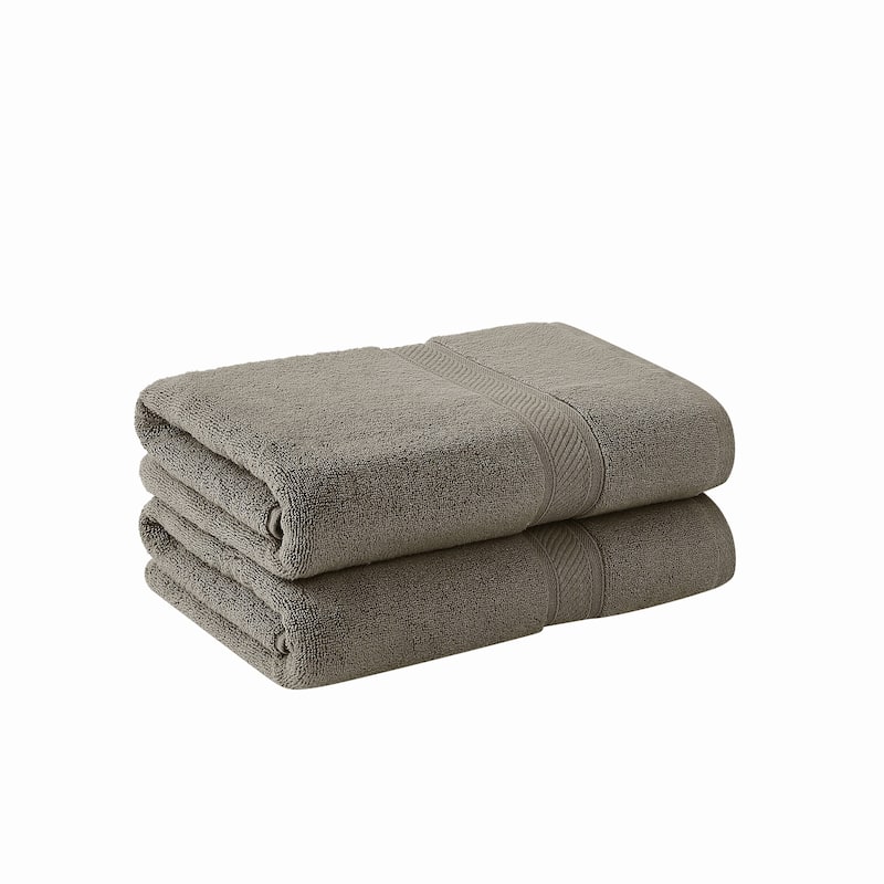 Royal Velvet Regal Plush Towel Collection - 2 Bath Sheets - Dark Grey