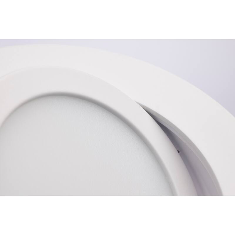 11W 4" Directional Low-Profile Downlight CCT Selectable 120V White Finish
