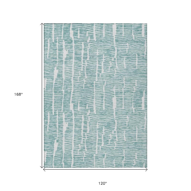 HomeRoots Abstract Transitional Rectangle Outdoor Rug