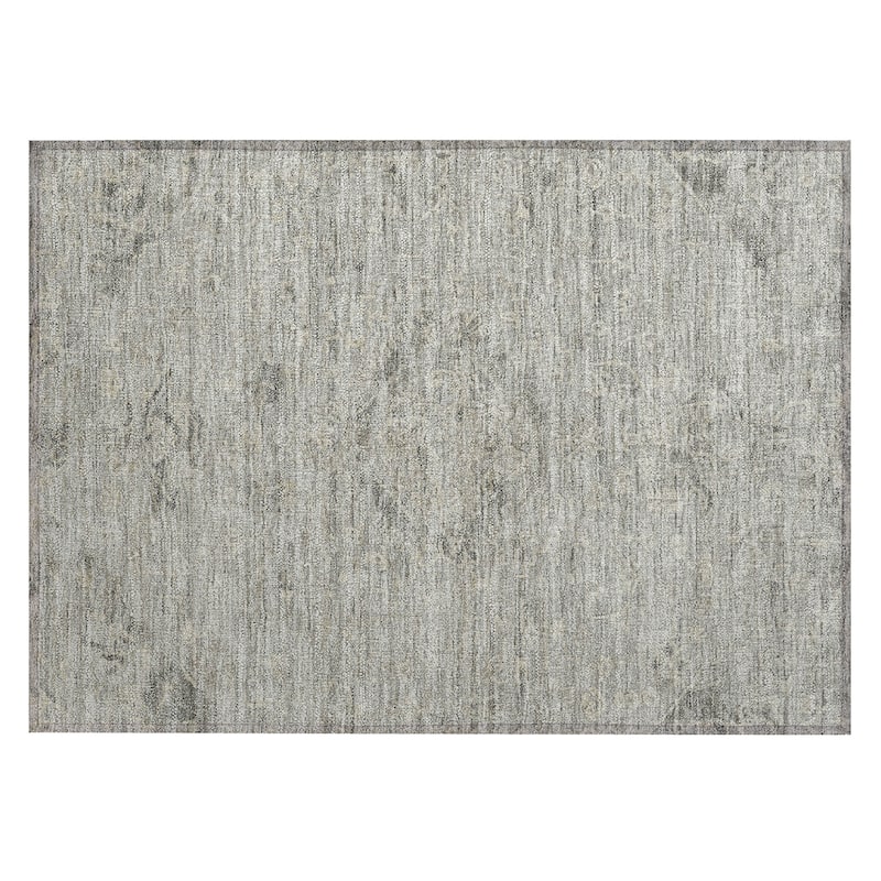 Machine Washable Indoor/ Outdoor Vintage Traditional Chantille Rug