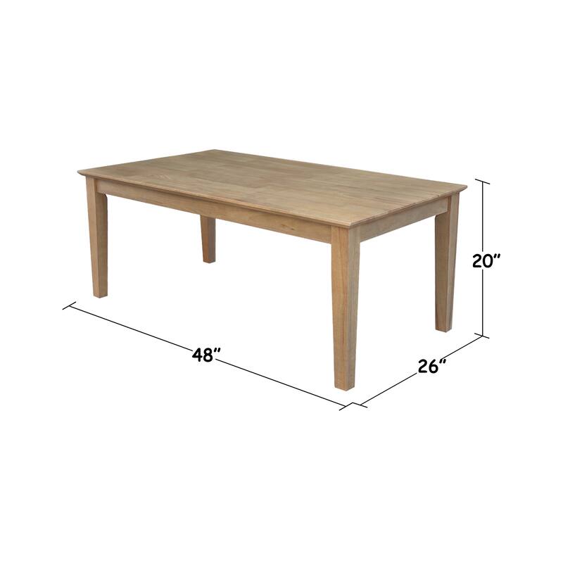 Solid Wood Shaker Coffee Table