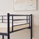 preview thumbnail 29 of 28, Twin Over Twin Bunk Bed For Kids Teens Adults, Heavy Duty Metal Bunk Bed With Ladder