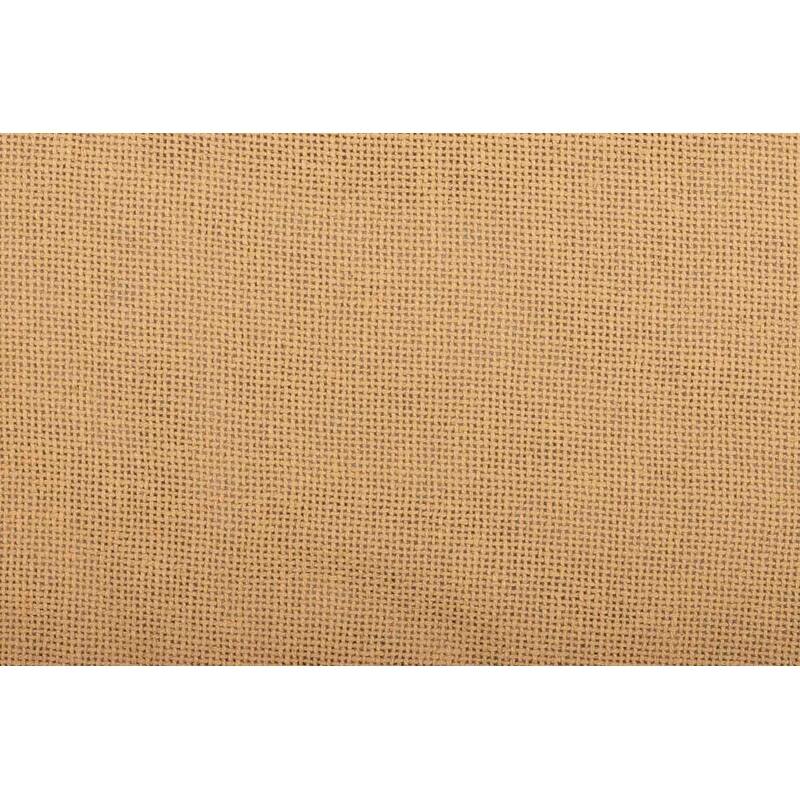 Burlap Euro Sham with Fringed Ruffle