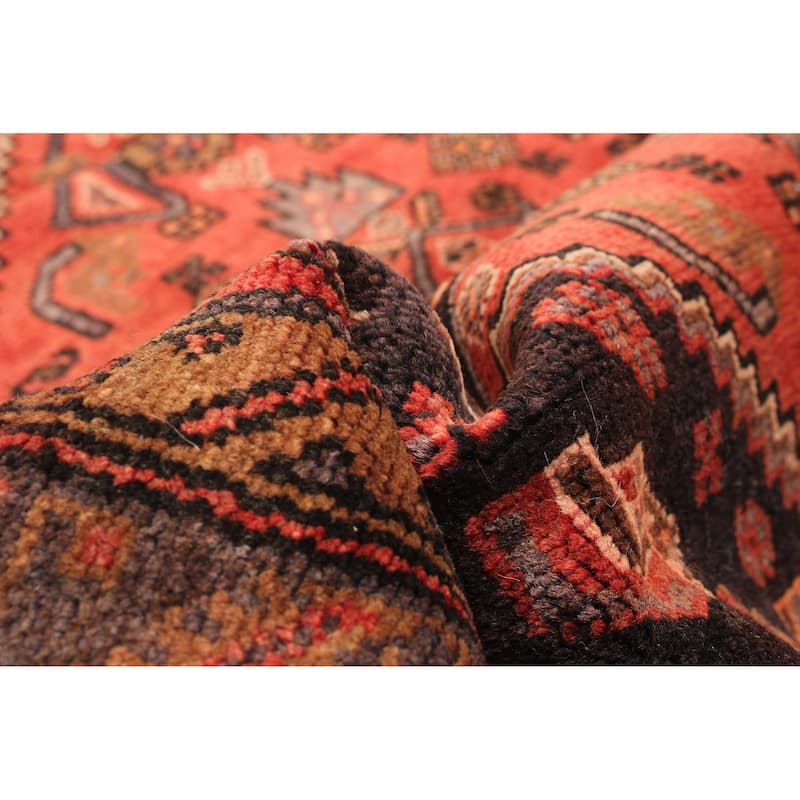 ECARPETGALLERY Hand-knotted Andelz Red Wool Rug - 4' x 6' 9"