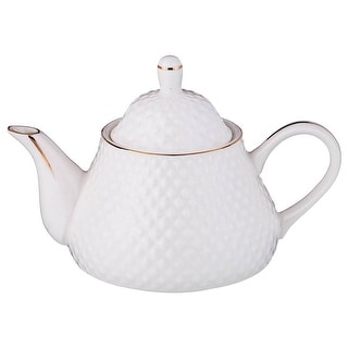 STP GOODS Porcelain Mug & Saucer Set – 20.3 Fl Oz (600 Ml) With 24k Gold Floral Design, Made In Russia
