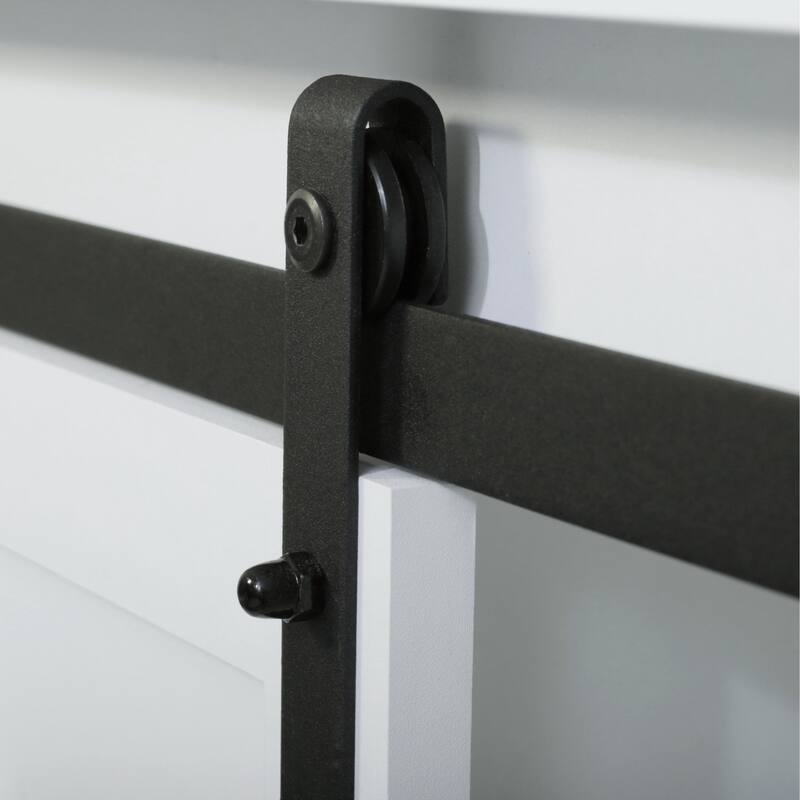 Farmhouse TV Stand for up to 60" with Sliding Barn Door