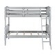 preview thumbnail 5 of 8, Classic Rectangular Design Twin over Twin Bunk Bed-Blue