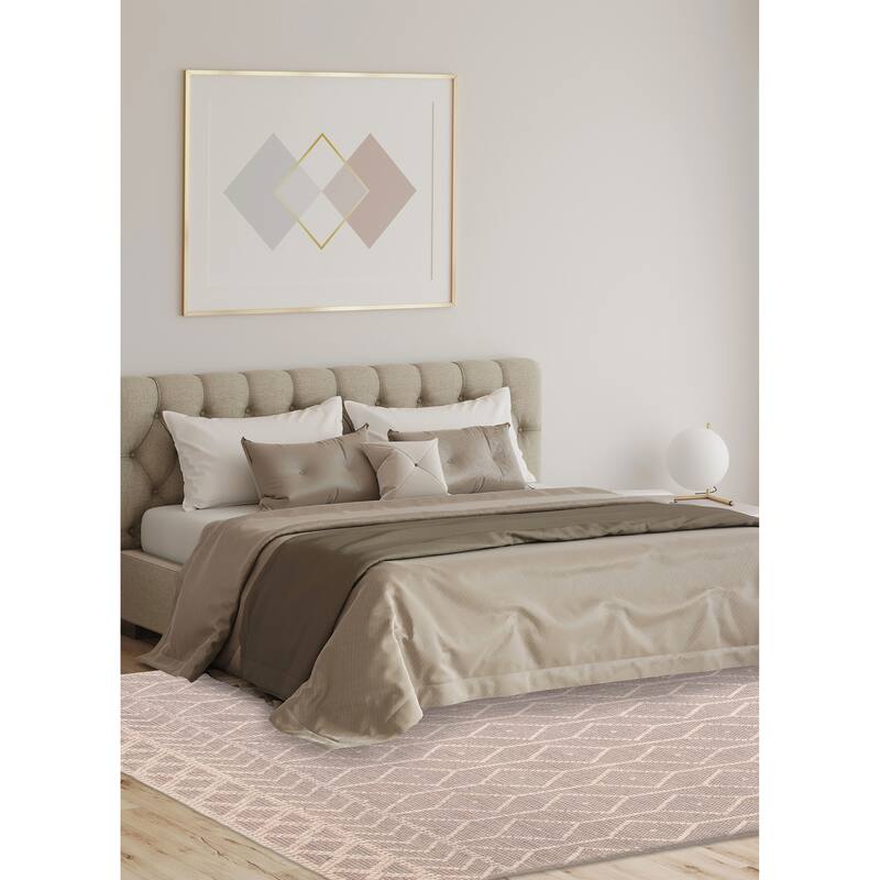 ECARPETGALLERY Braid weave Sienna Grey Wool Rug - 6'0 x 9'0