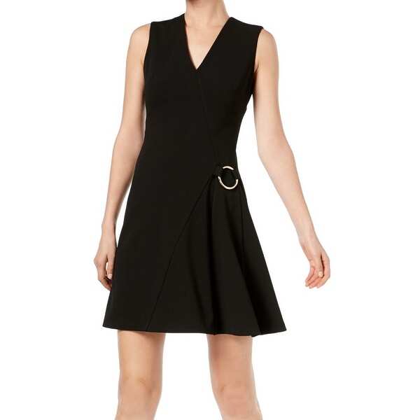 calvin klein buckled sheath dress