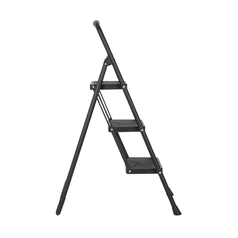 330 lb Capacity 3-Step Iron Folding Step Stool Ladder