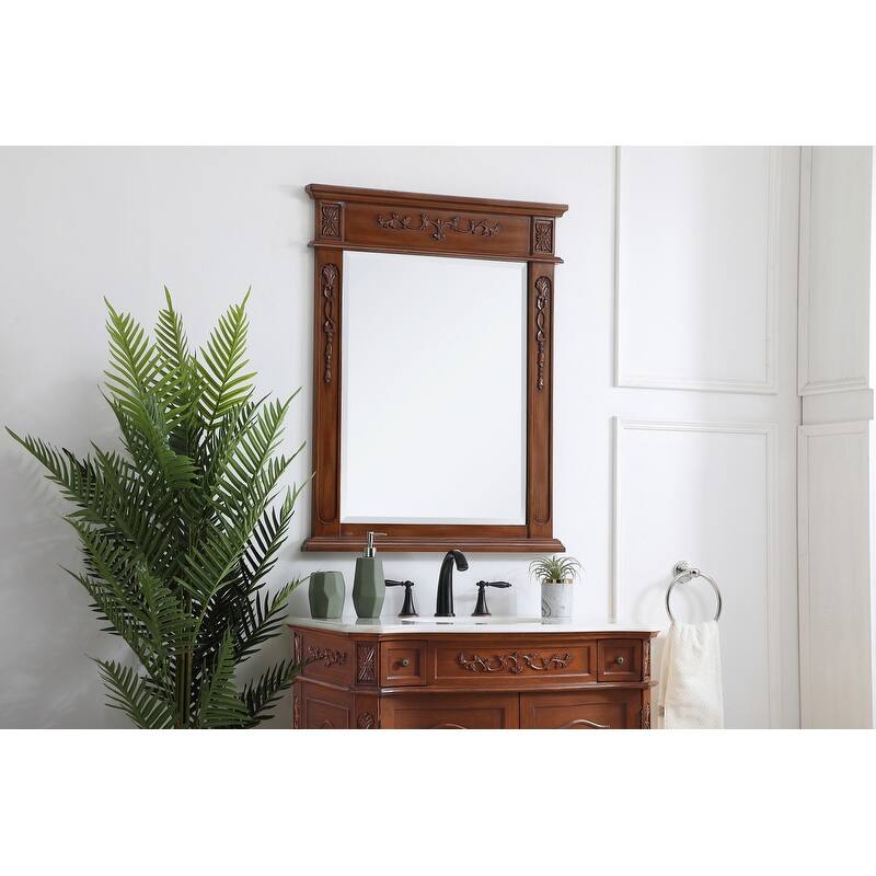 Elegant Lighting Antique Beige Vanity Mirror (22" x 28")