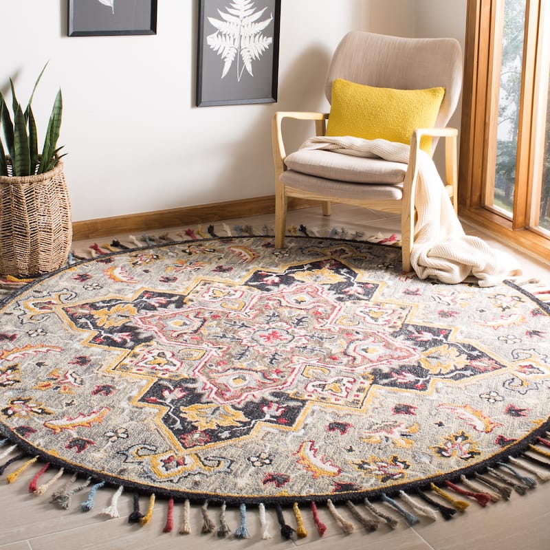 SAFAVIEH Adirondack Lida Modern Abstract Distressed Rug