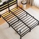 preview thumbnail 6 of 8, Full Platform Bed Frame with USB, LED, Steel Slats, No Box Spring Needed