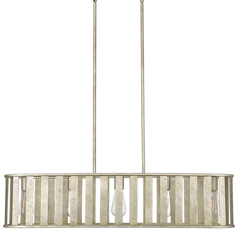 Millennium Lighting 27105 Stella 5 Light 39" Wide Linear Chandelier - Antique Silver