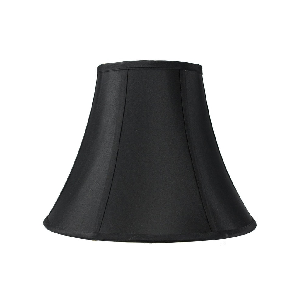 7x14x11 Black with Gold Lining Bell Lampshade