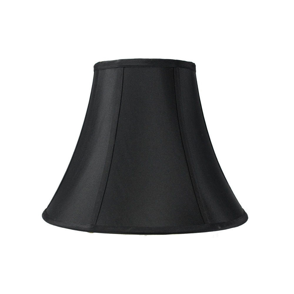 7x14x11 Black with Gold Lining Bell Lampshade