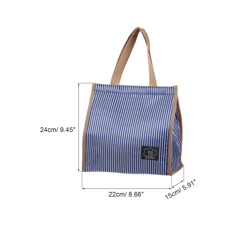 Insulated Lunch Bag, Lunch Tote Bag, 9.45"x5.91"x8.66" - Blue