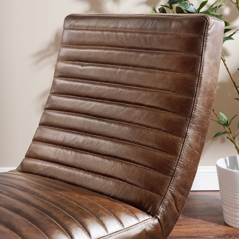 Art Leon Retro Armless Leather Chair