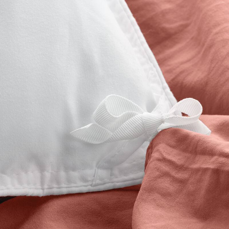 Bare Home Premium Washed Microfiber Duvet Cover and Sham Set