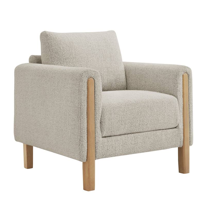 Hawken Boucle Fabric Accent Armchair