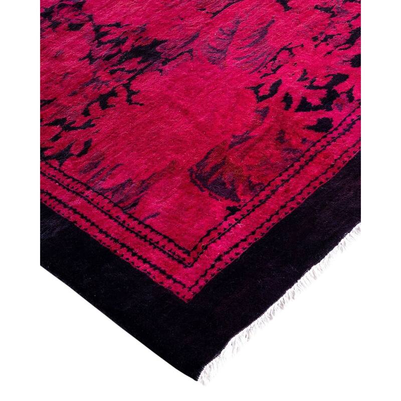 Fine Vibrance One-of-a-Kind Handmade Area Rug - Pink, 5' 10" x 9' 0" - 5' 10" x 9' 0"