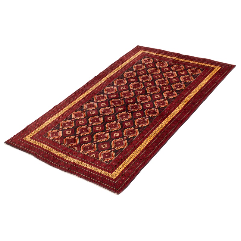 Teimani Red Rug 3'10" x 6'7" - 3'10 x 6'7