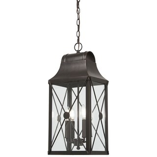 The Great Outdoors 73297 De Luz 4 Light 10-1/2" Wide Outdoor Pendant