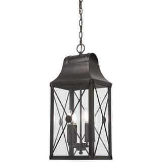 The Great Outdoors 73297 De Luz 4 Light 10-1/2" Wide Outdoor Pendant