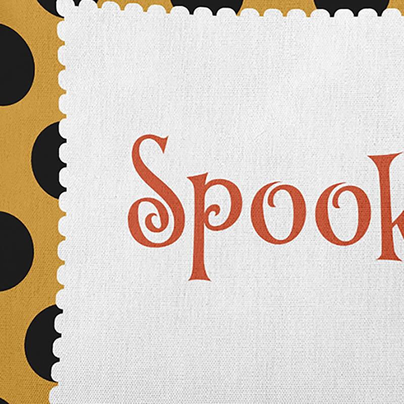 Halloween Spooky Dots Accent Pillow