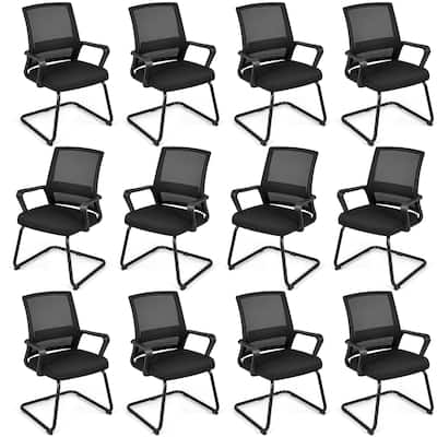 Gymax Office Mesh Chair Set of 10 Upholstered Guest Conference Chair