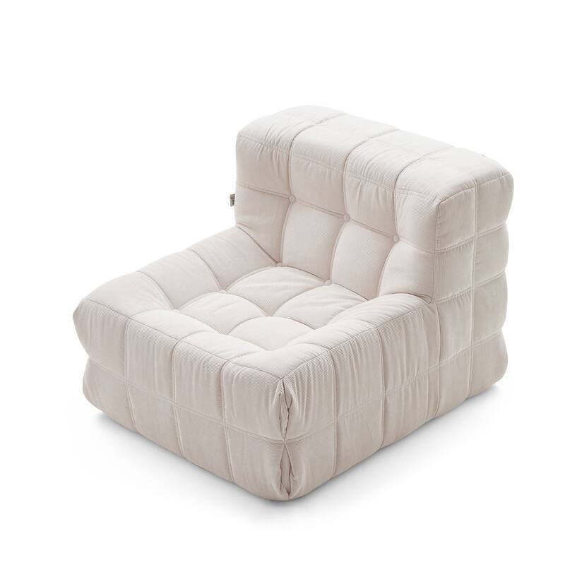 JASIWAY Modern Corduroy Fabric Upholstered Sofa