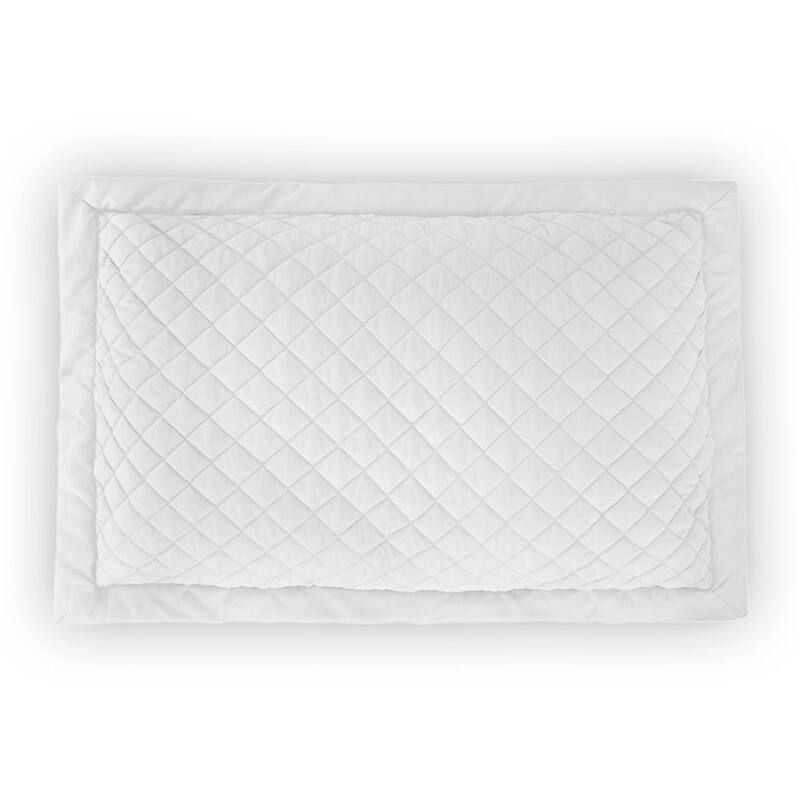 Jennifer Adams Eternal Diamond Quilted Sham - King - White