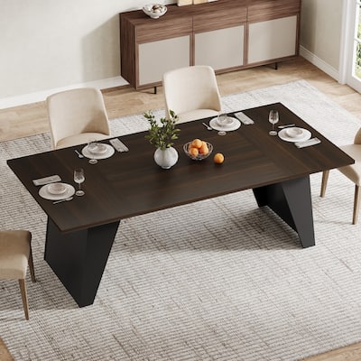 70.9" Modern Rectangle Dining Table for 4 6 8