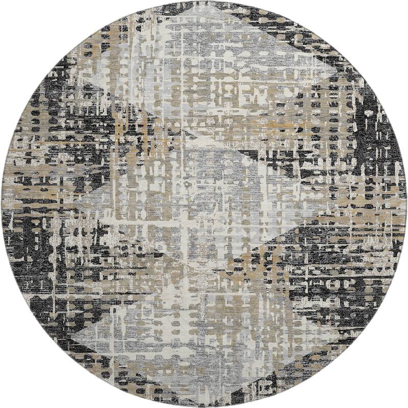 Premium Washable Super Soft Hatch Diamond Mayfield Rug