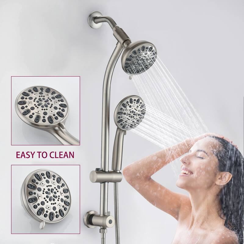 YASINU Handheld Shower Slide Bar Shower Faucets Sets Complete Including Rough-in Valve
