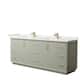 Option Light Green, Bronze Trim, White Quartz Top