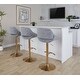 preview thumbnail 106 of 144, Silver Orchid Svellingen Adjustable Bar Stool with Rounded T Footrest - Set of 2