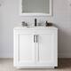 Option White / Giotto Quartz Top / Matte Black Hardware