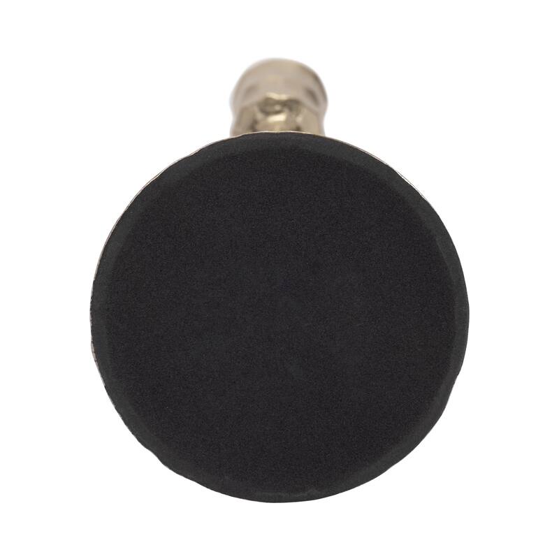 Gold 15 in. Metal Hammered Taper Candle Holder