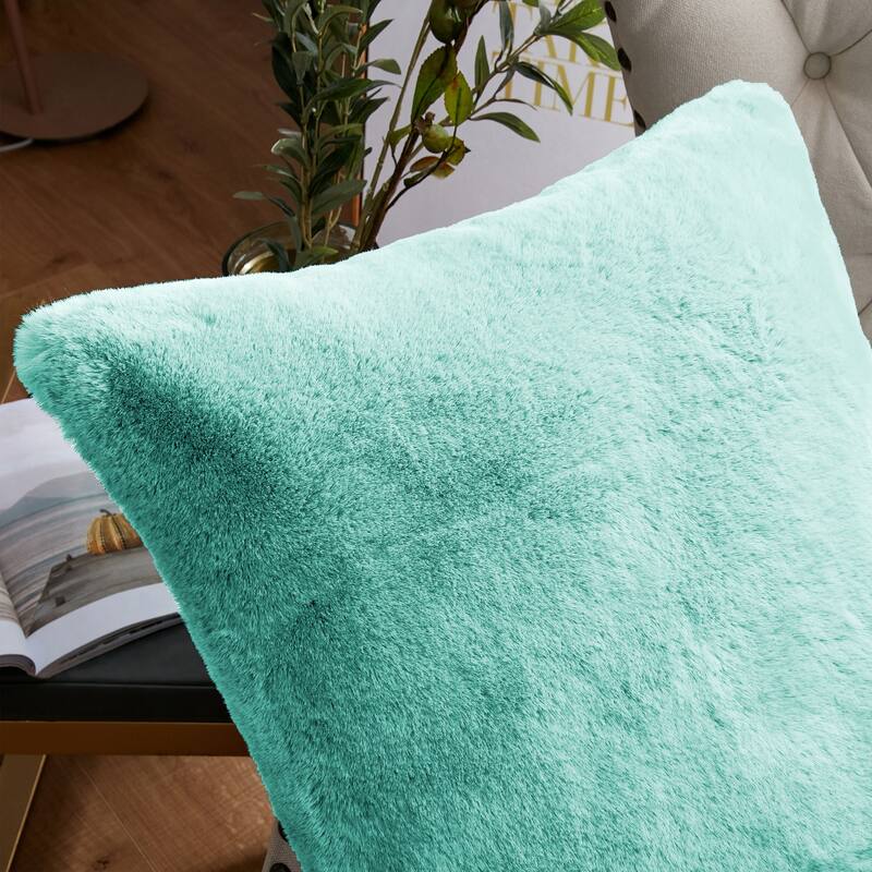 Serenta Heavy Fauxfur Pillow Shell 2 PC Set, NO INSERT