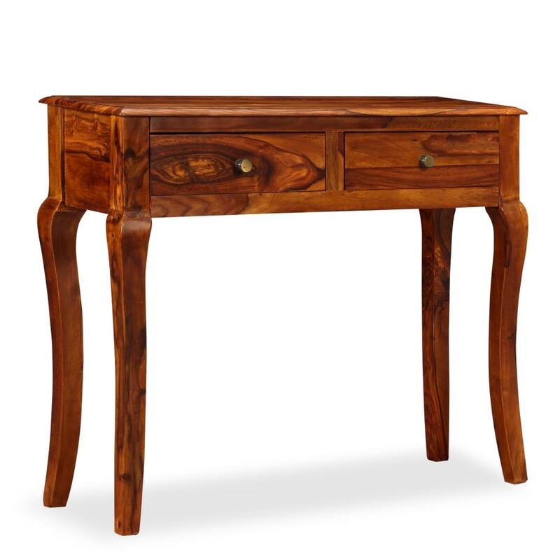 vidaXL Console Table Solid Sheesham Wood 35.4"x12.6"x29.9"