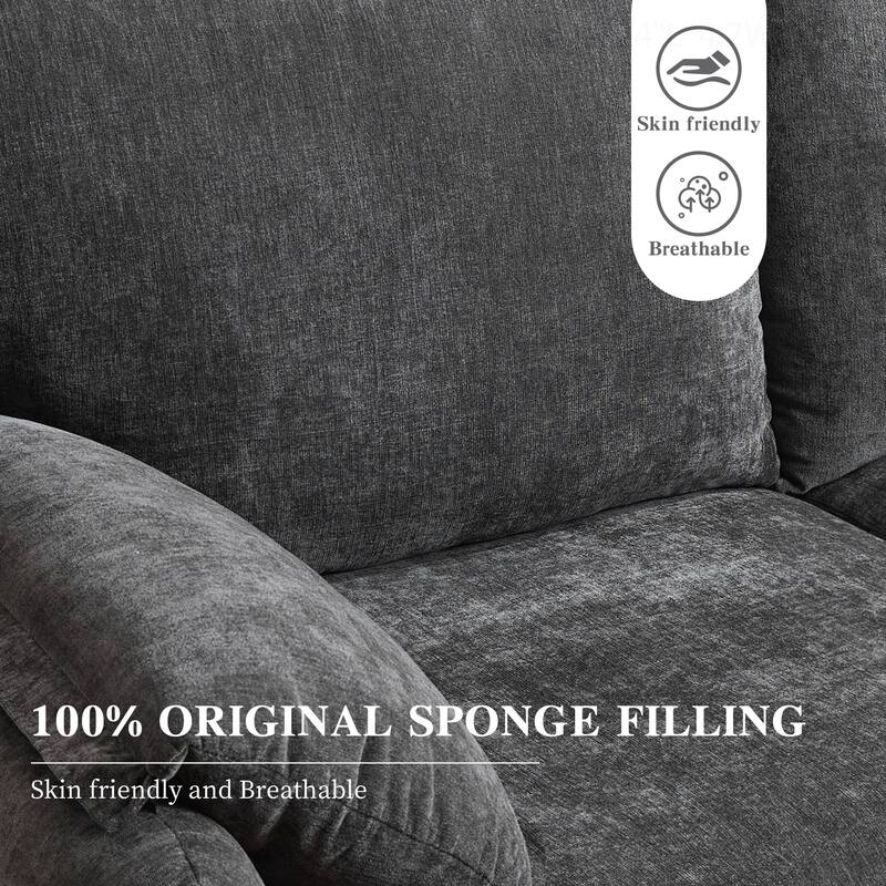 Comfortable Down-Filled Sofa for Living Room and Bedroom, Enhancing Home Style