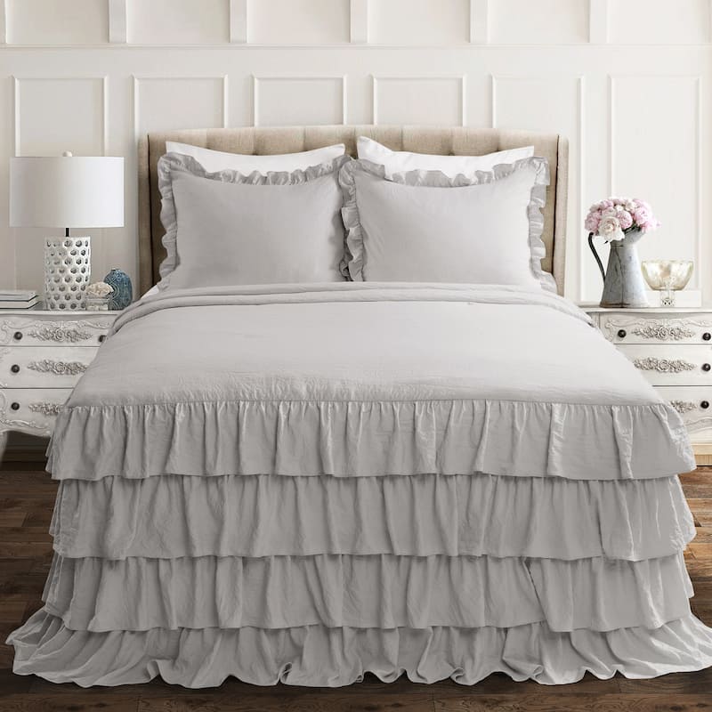 The Gray Barn Molly Mae Ruffle Skirt Bedspread Set